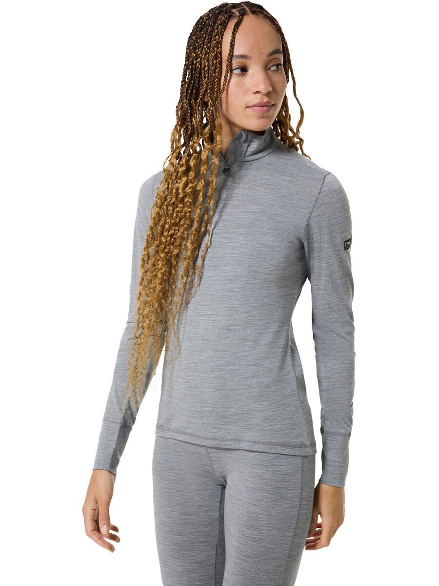 super.natural Tundra175 Zip 1/4 Damen, cashmere grey melange - Bild 3