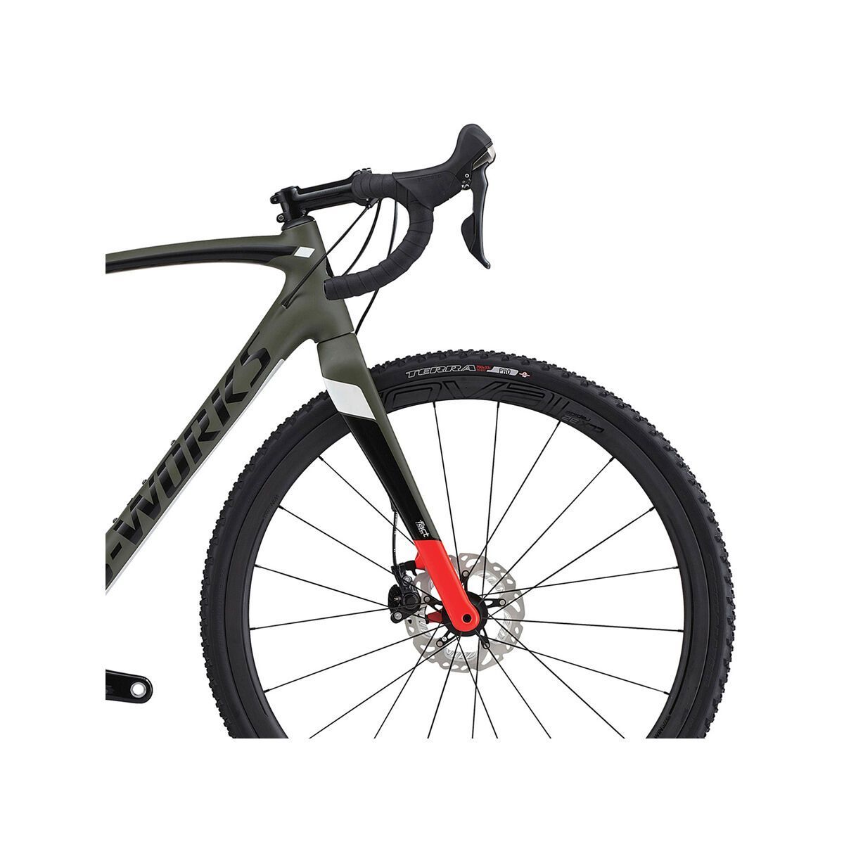 Specialized S-Works CruX, satin oak/gloss tarmac black/rocket red - Bild 5