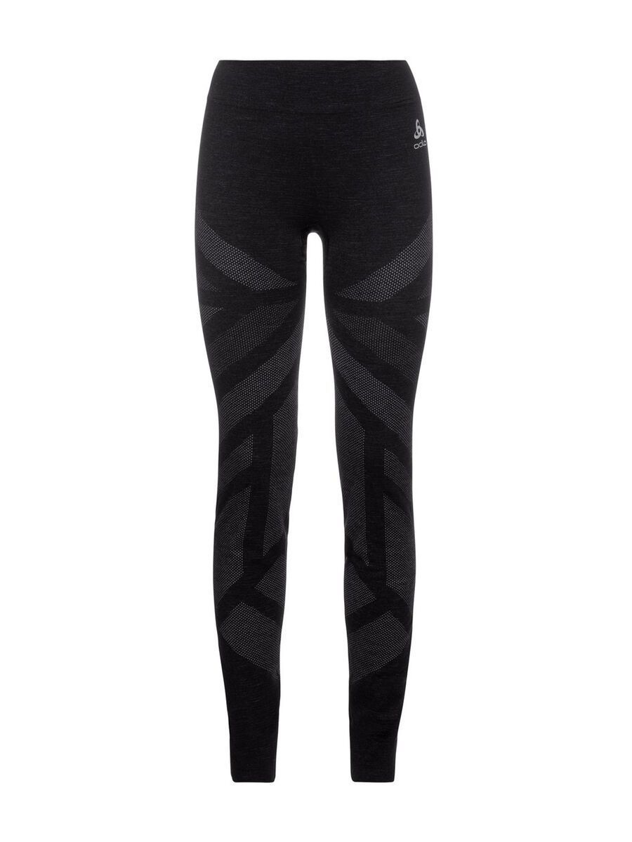Odlo Natural + Kinship Warm Baselayer Bottoms Women's, black melange - Bild 1