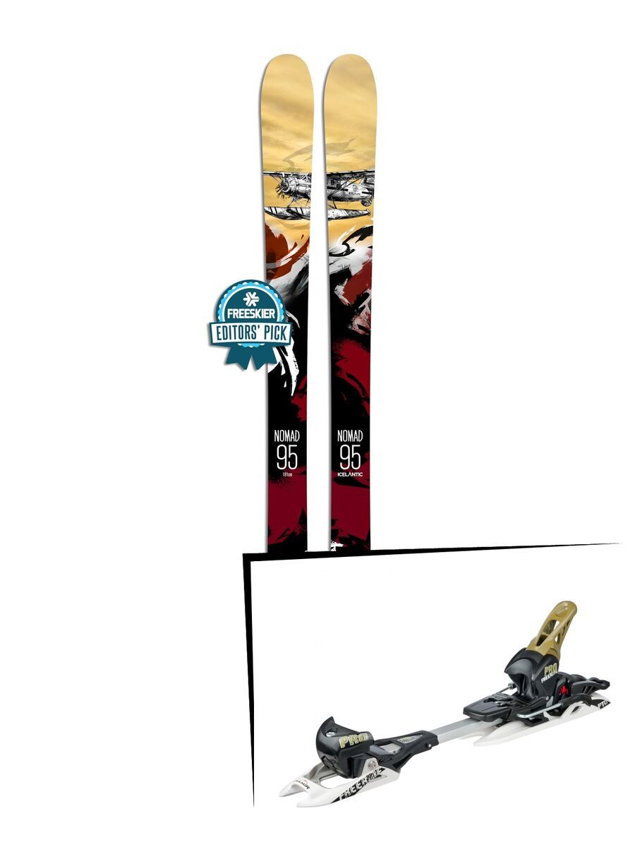Set: Icelantic Nomad 95 2018 + Fritschi Diamir Freeride Pro schwarz/oliv - Bild 1