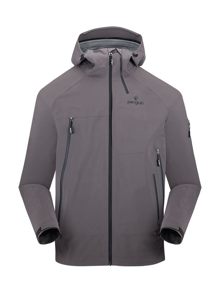 Penguin Männer 3 Lagen Dermizax Shell Jacke, good morning grey - Bild 1