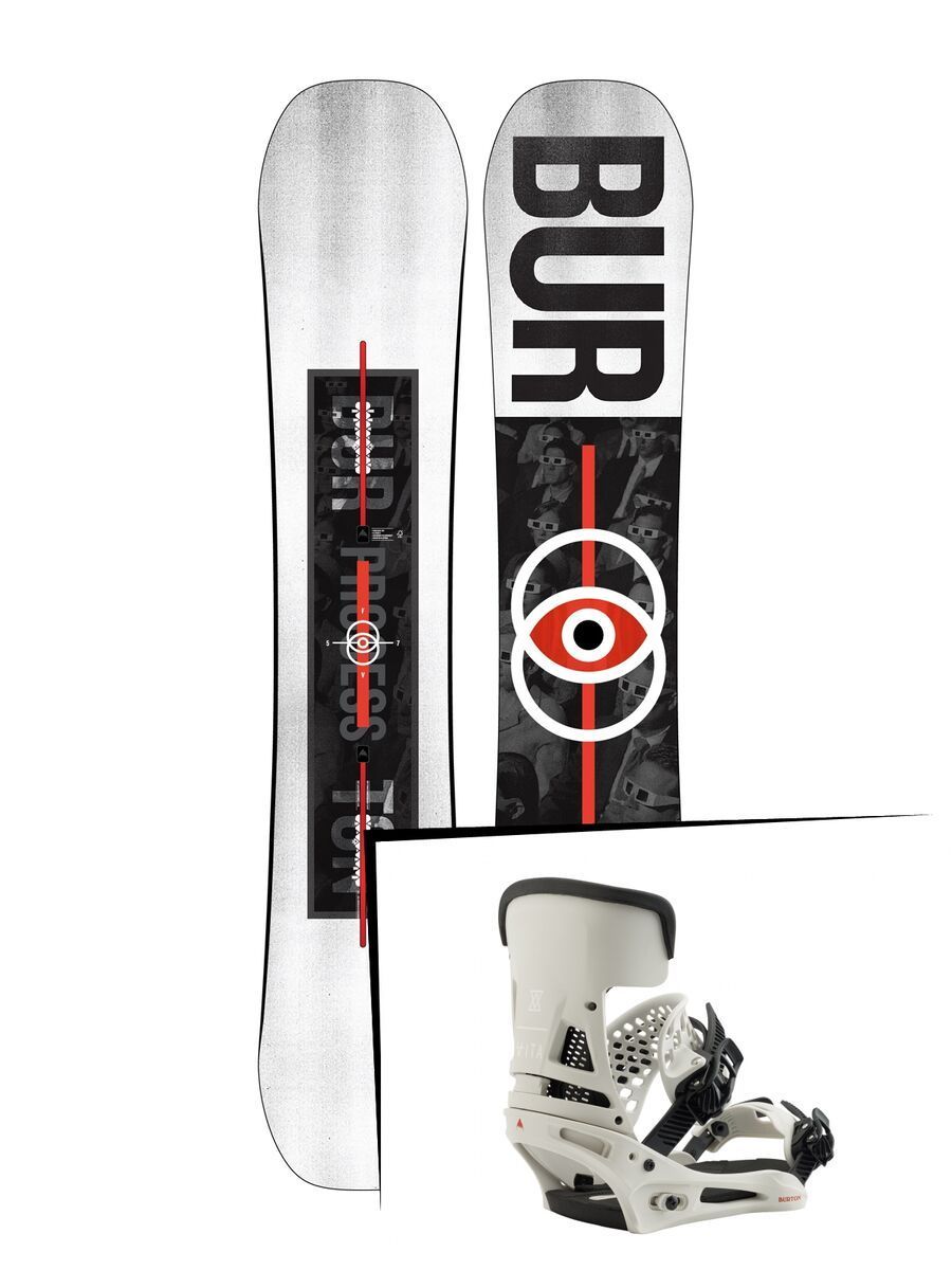 Set: Burton Process Flying V 2019 + Burton Malavita vape cloud - Bild 1