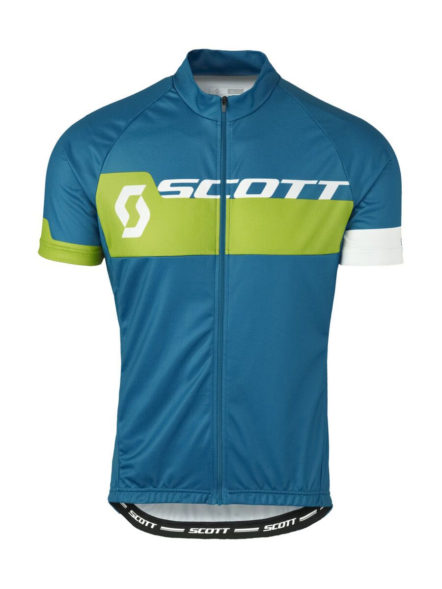 Scott Endurance Plus s/sl Shirt, seaport blue/macaw green - Bild 1
