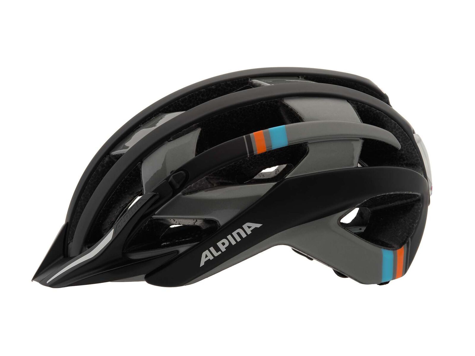 Alpina E-Helm Deluxe, black darksilver reflective - Bild 2