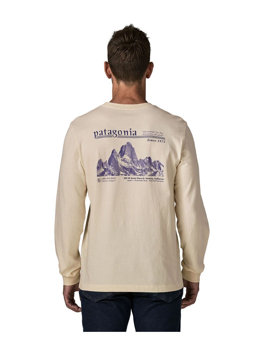 Patagonia Men's Long-Sleeved Midweight Hut Tripper Skyline T-Shirt, undyed natural - Bild 4
