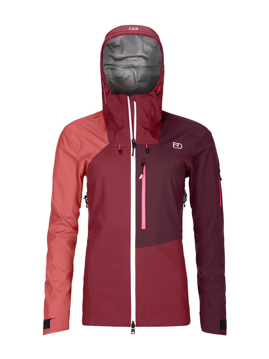 Ortovox 3L Merino Naked Sheep Ortler Jacket W, dark blood - Bild 1