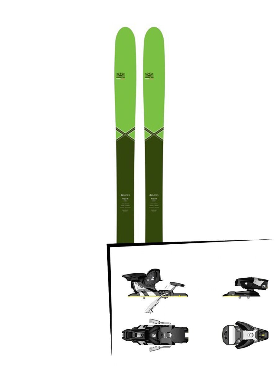DPS Skis Set: Wailer 99 Pure3 Special Edition 2016 + Salomon STH2 WTR 13 - Bild 1
