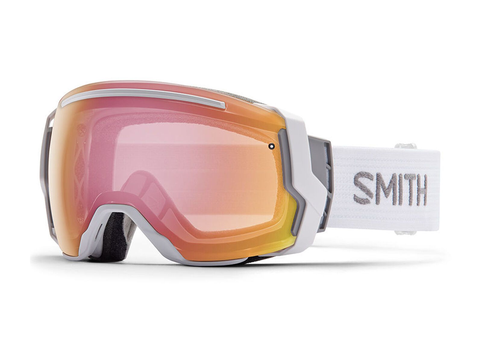 Smith I/O 7 Photochromatisch + Spare Lens, white/red sonsor mirror/blackout - Bild 1