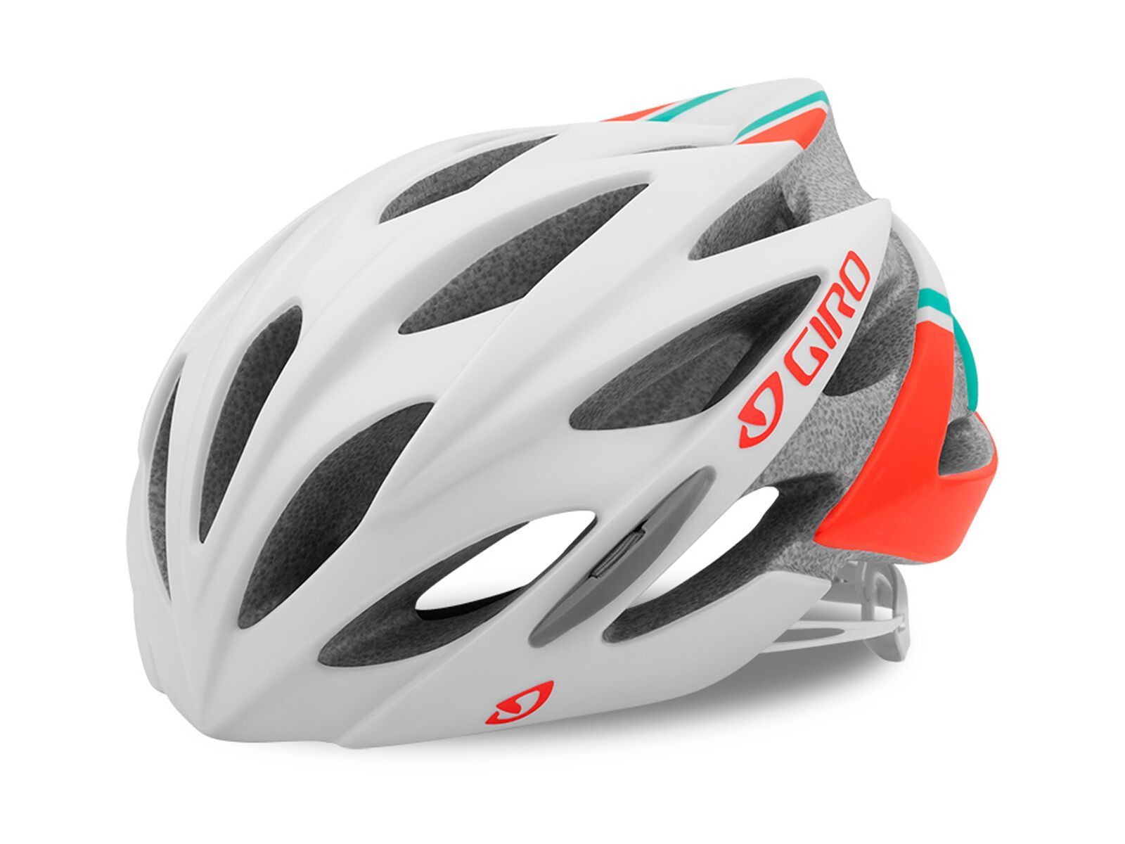 Giro Sonnet, matte white/turquoise/vermillion - Bild 1