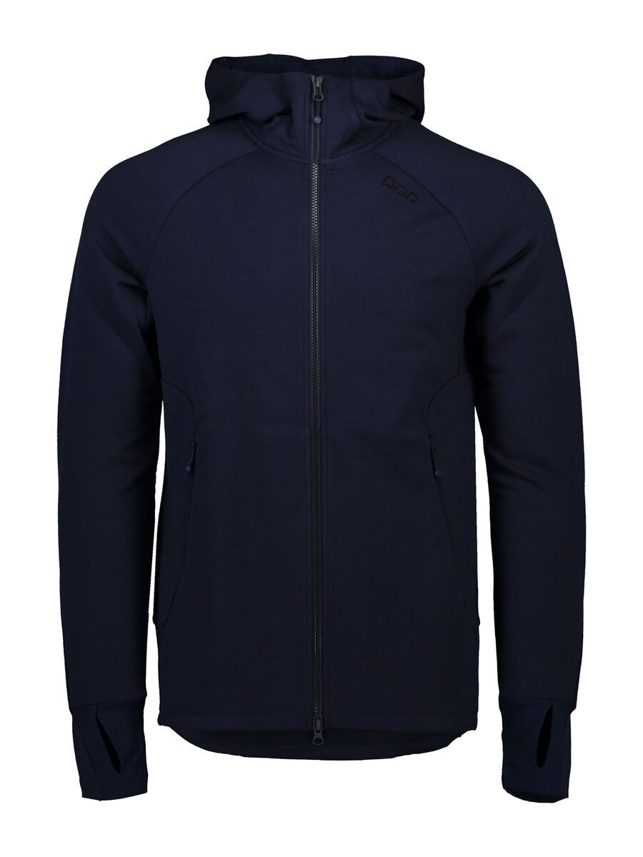 POC M's Merino Zip Hood, turmaline navy - Bild 1