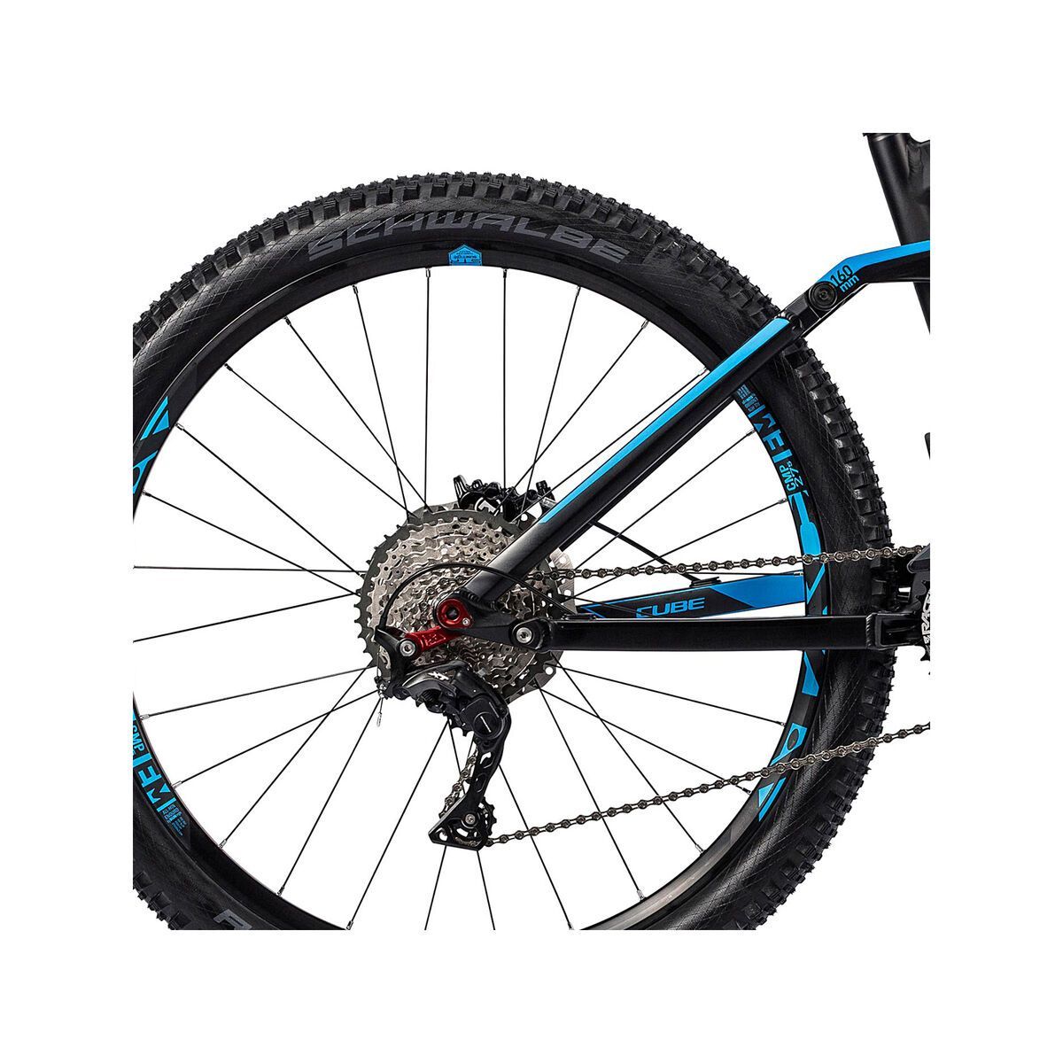 Cube Stereo 160 HPA Race 27.5, black´n´flashred´n´blue - Bild 4