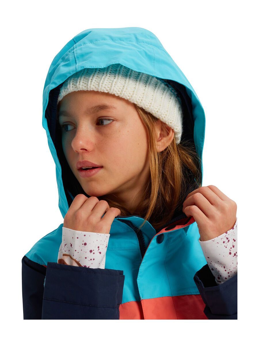 Burton Girls' Elodie Jacket, curacao/dress blue/gregoria peach - Bild 7