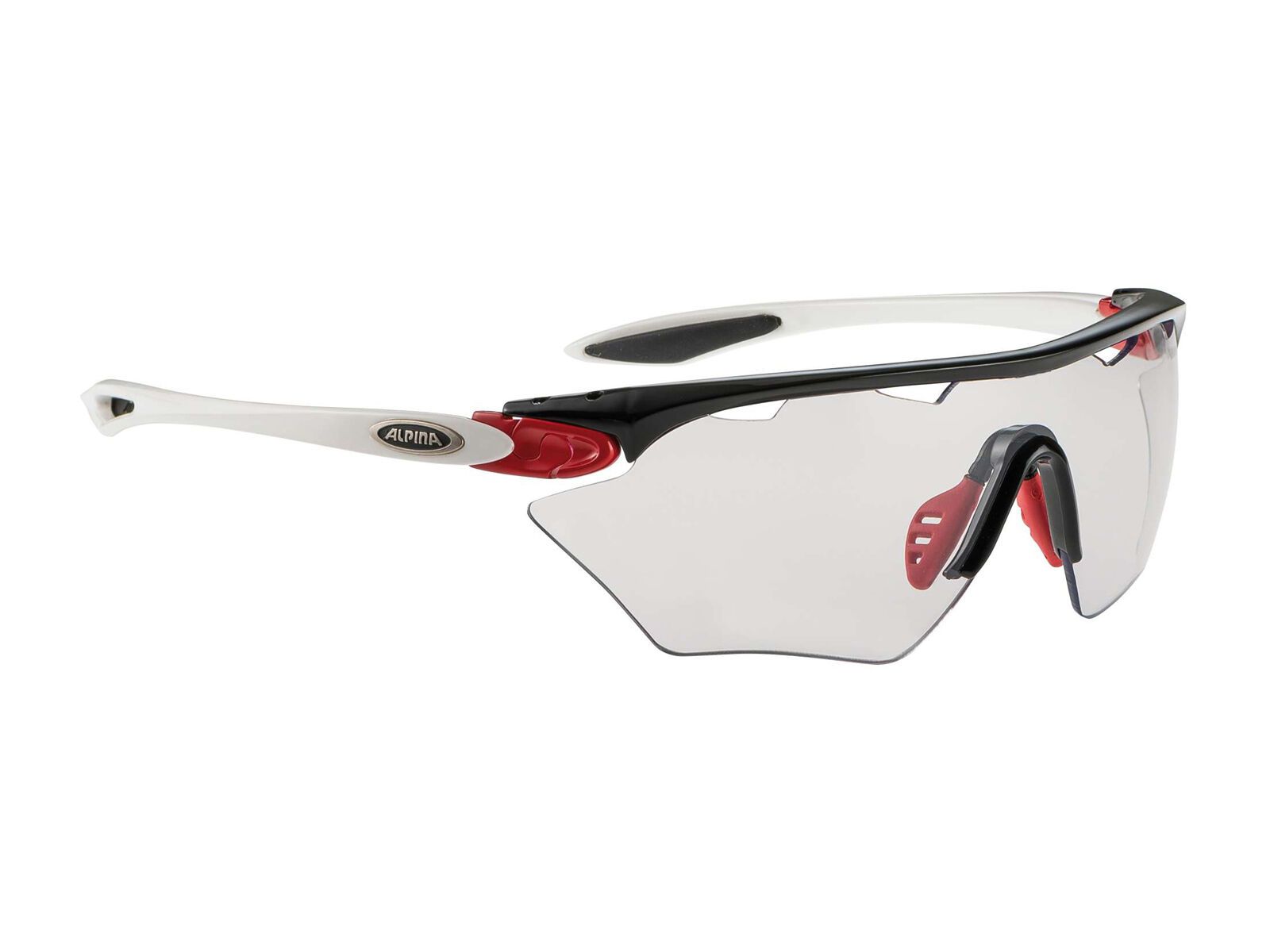 Alpina Twist Four Shield VL+, black red white/Lens: varioflex+ black - Bild 1