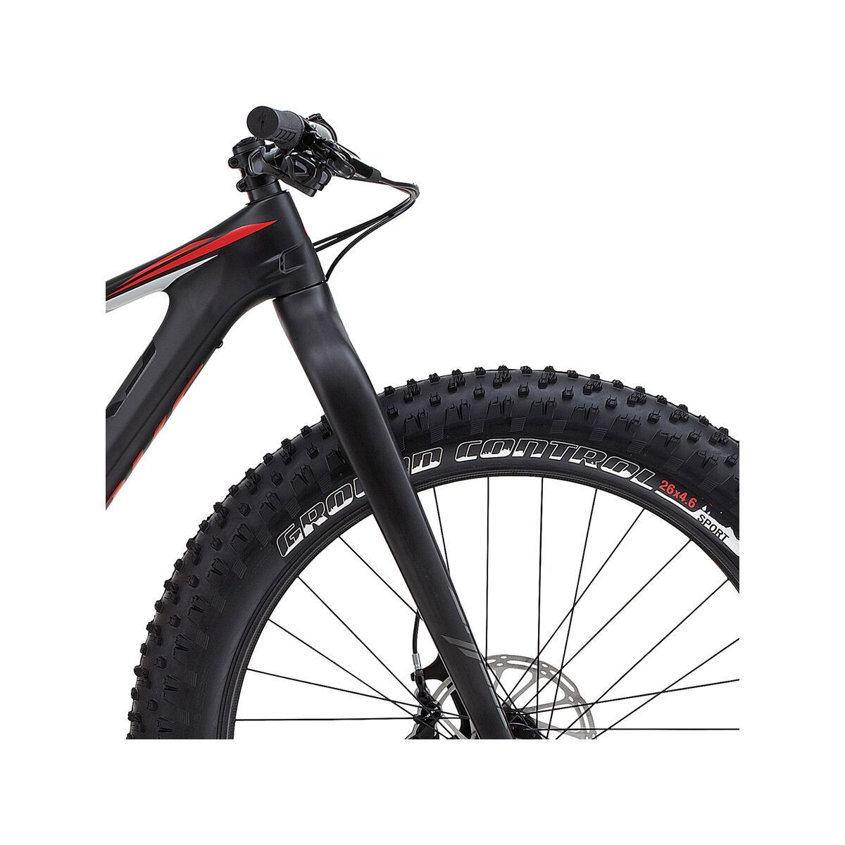 Specialized S Works Fatboy satin carbon gloss black rocket red BIKER BOARDER.DE