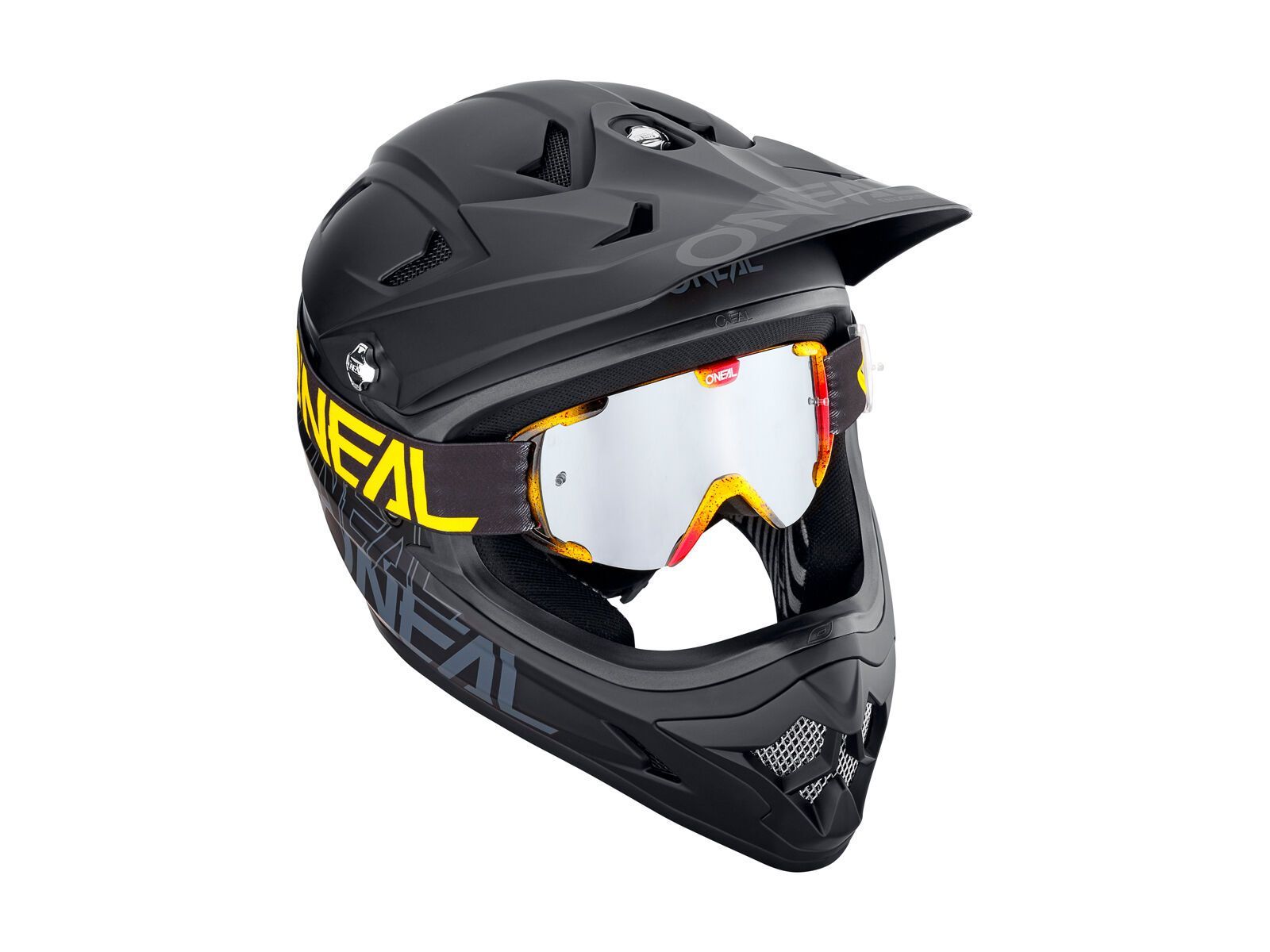 ONeal B-30 Youth Goggle Ink, black/yellow/Lens: silver mirror - Bild 2