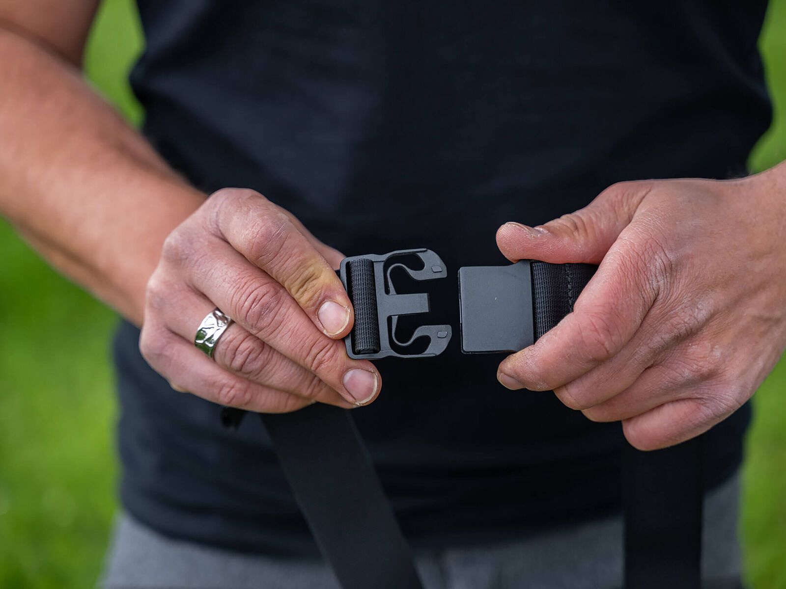 kommit Outdoor Gürtel, schwarz/orange - Bild 3