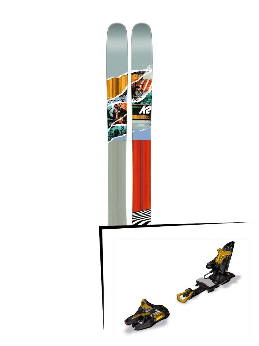 K2 SKI Set: Shreditor 112 2016 + Marker Kingpin 10 - Bild 1