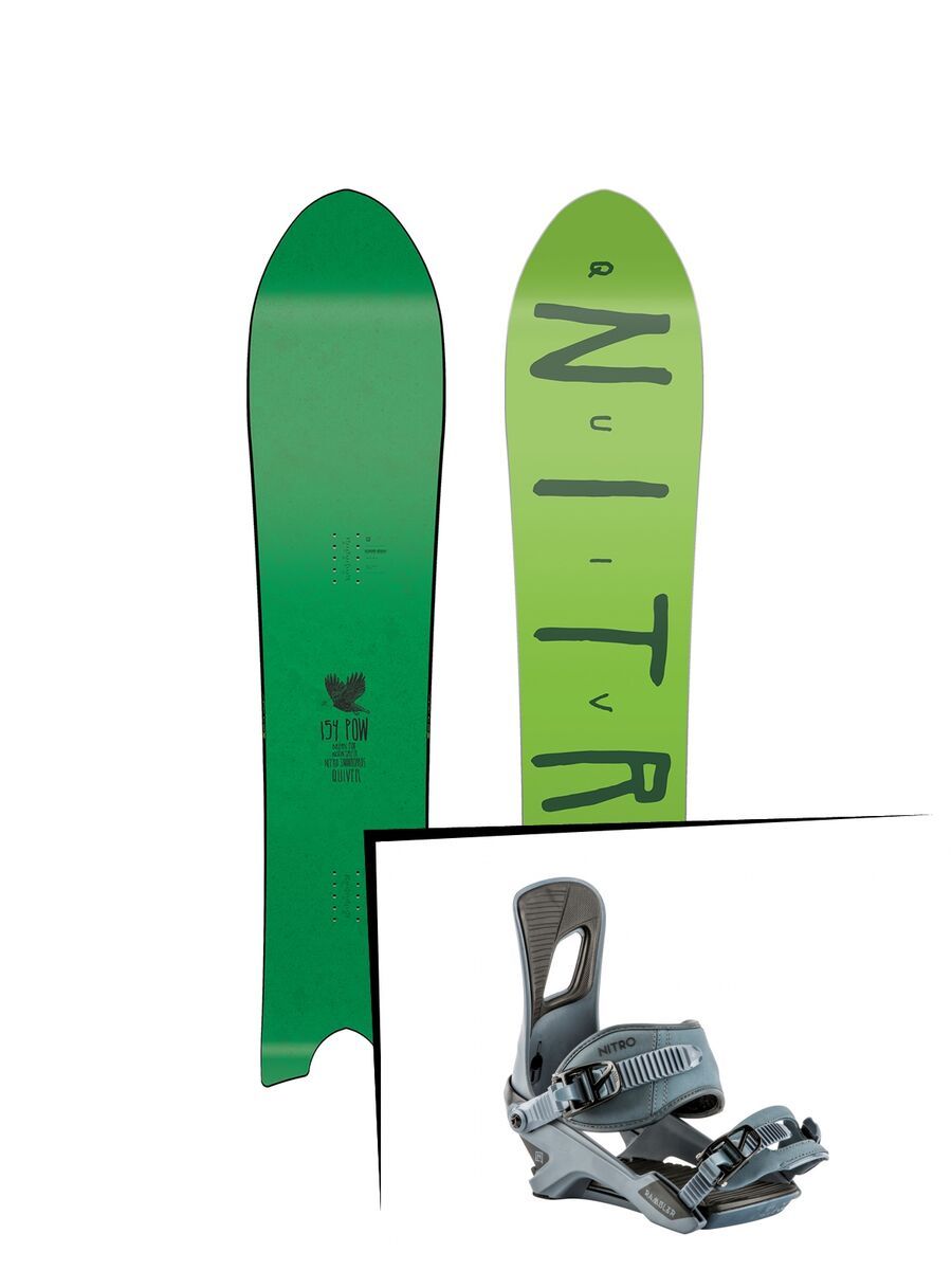 Set: Nitro Quiver Pow 2019 + Nitro Rambler blue steel - Bild 1