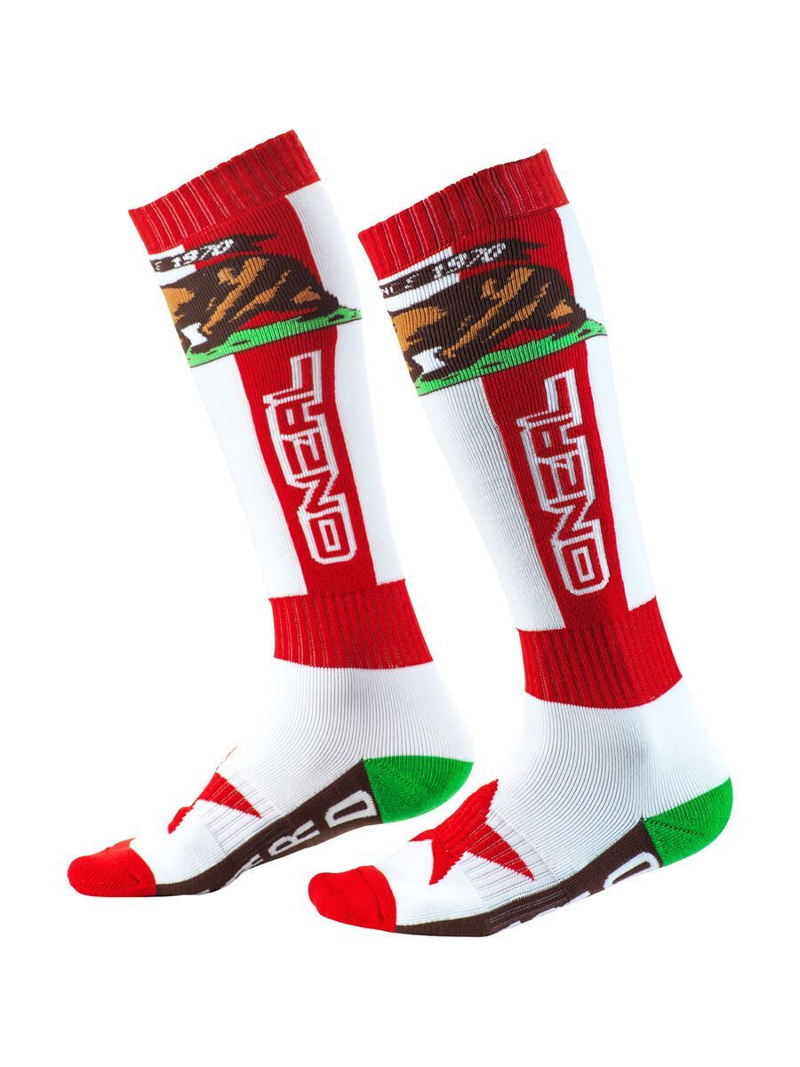 ONeal Pro MX Sock California, red/white/brown - Bild 1