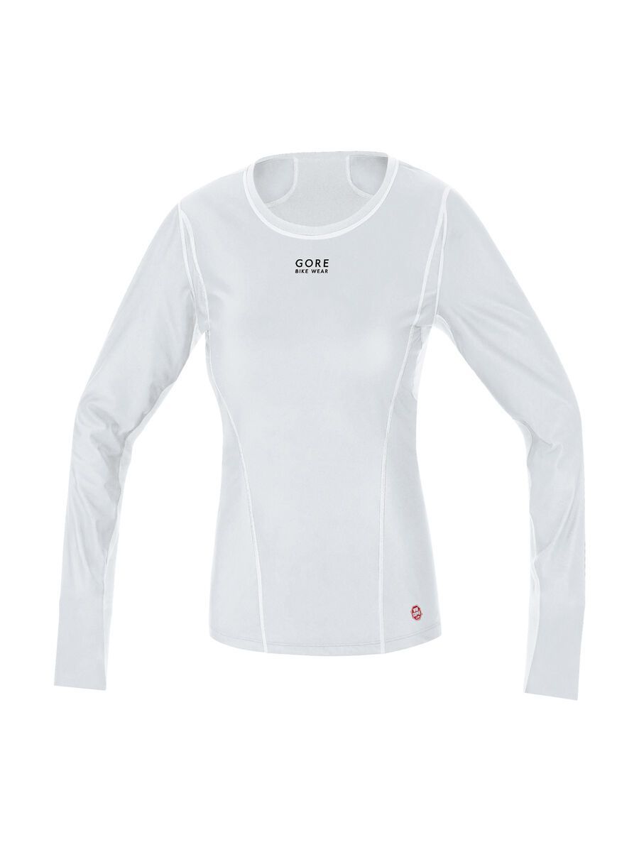 Gore Bike Wear Base Layer Windstopper Lady Thermo Shirt Lang, light grey/white - Bild 1