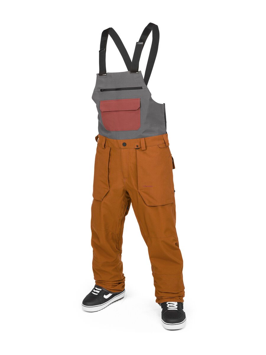 Volcom Roan Bib Overall, caramel - Bild 1
