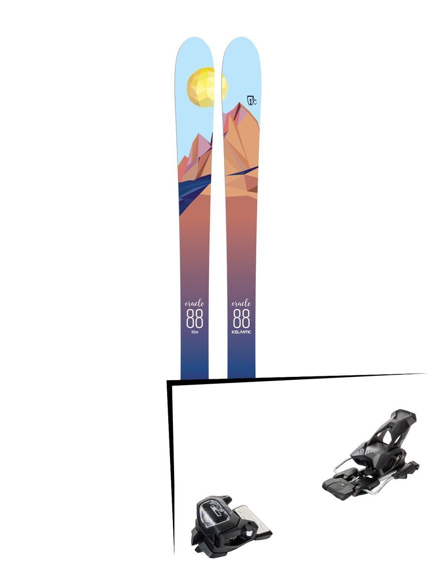 Set: Icelantic Oracle 88 2018 + Tyrolia Attack² 13 GW solid black - Bild 1