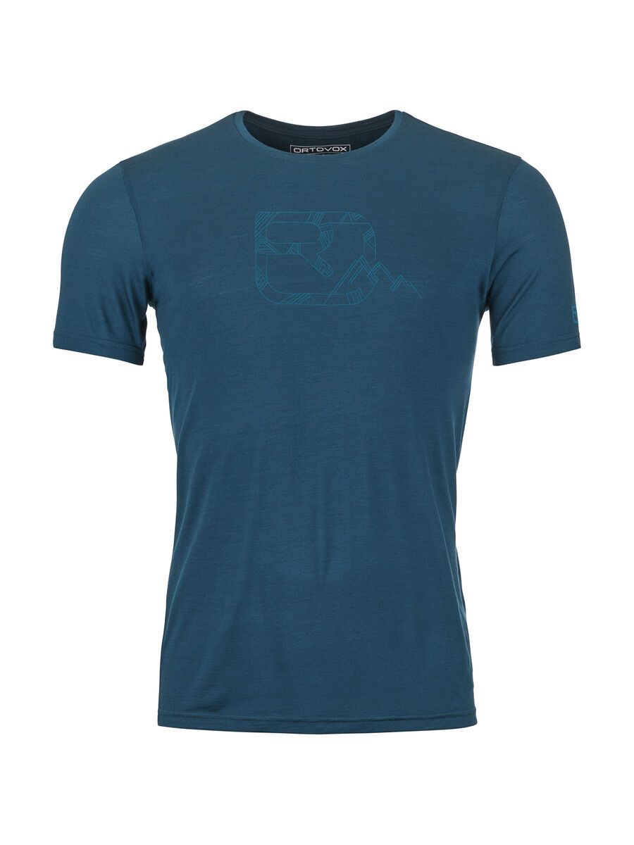 Ortovox 120 Merino Cool Tec MTN Logo TS M, petrol blue - Bild 1