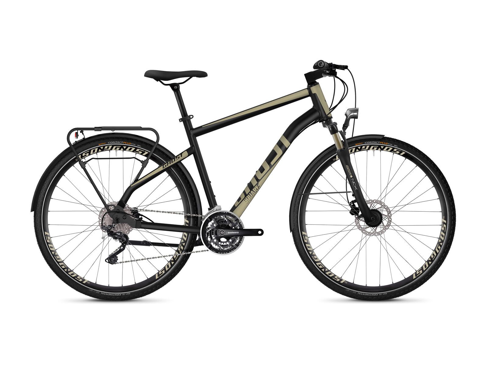 Ghost Square Trekking 6.8 AL, jet black/ext gold - Bild 1