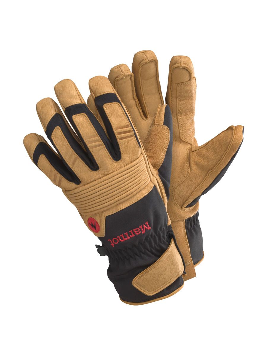 Marmot Exum Guide Undercuff Glove, black/tan - Bild 1