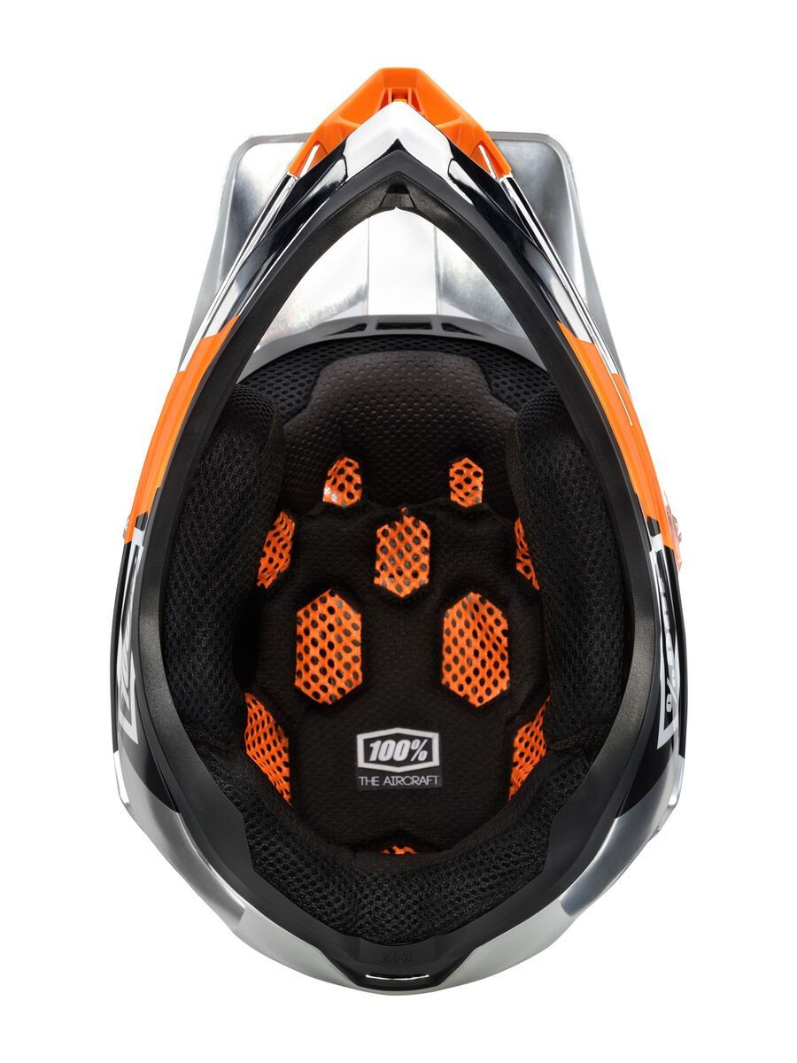 100% Aircraft DH Helmet Chrome Edition, R8 Chrome orange - Bild 5
