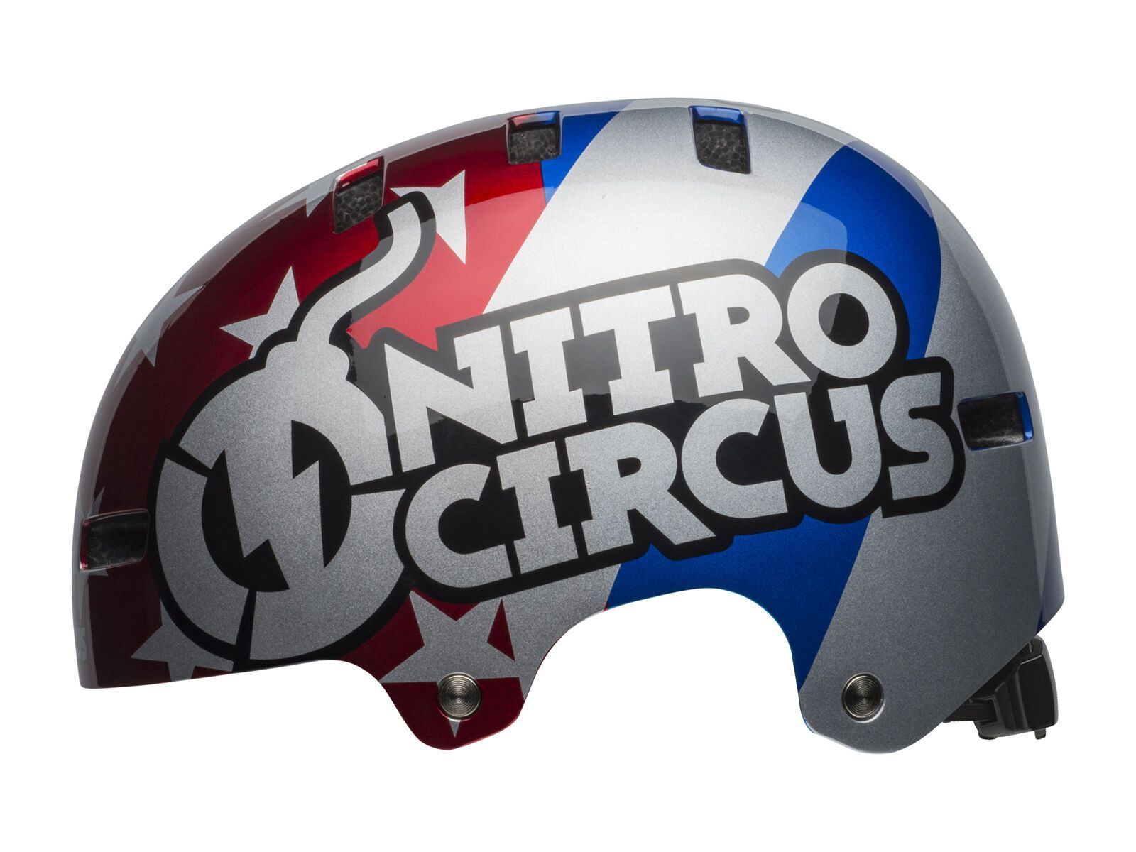 Bell Local Nitro Circus, red/silver/blue Nitro Circus - Bild 4