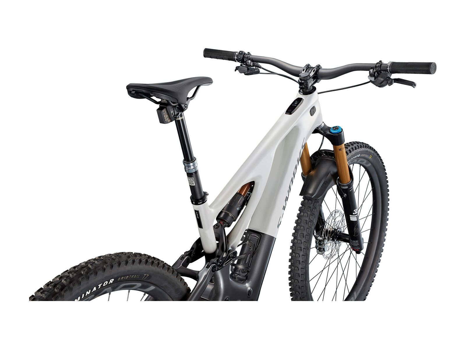 Specialized S-Works Turbo Levo, metallic white silver/chrome/dream silver - Bild 4