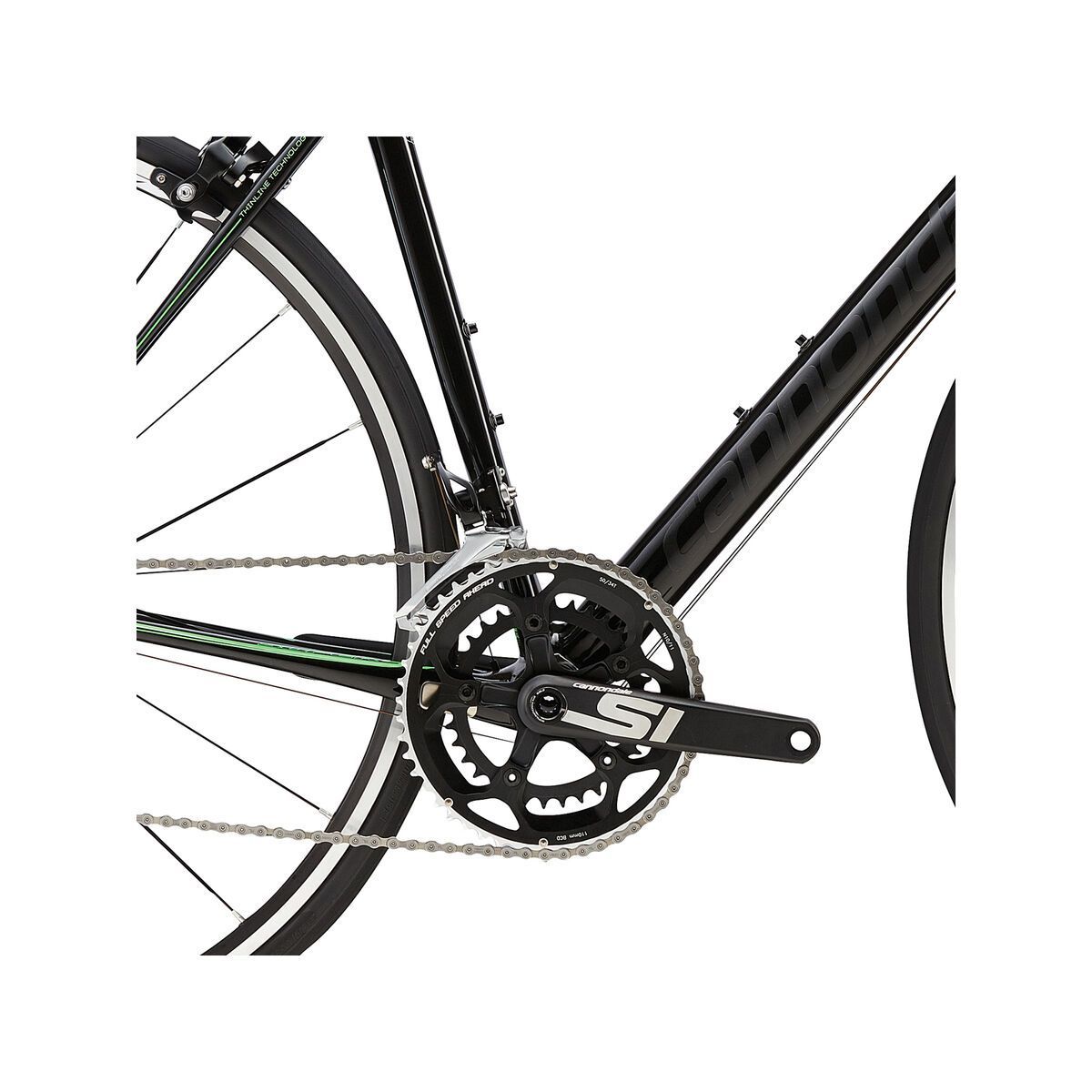 Cannondale SuperSix Evo Women's 105 5, jet black w/ viserker green and nearly black, gloss - Bild 3