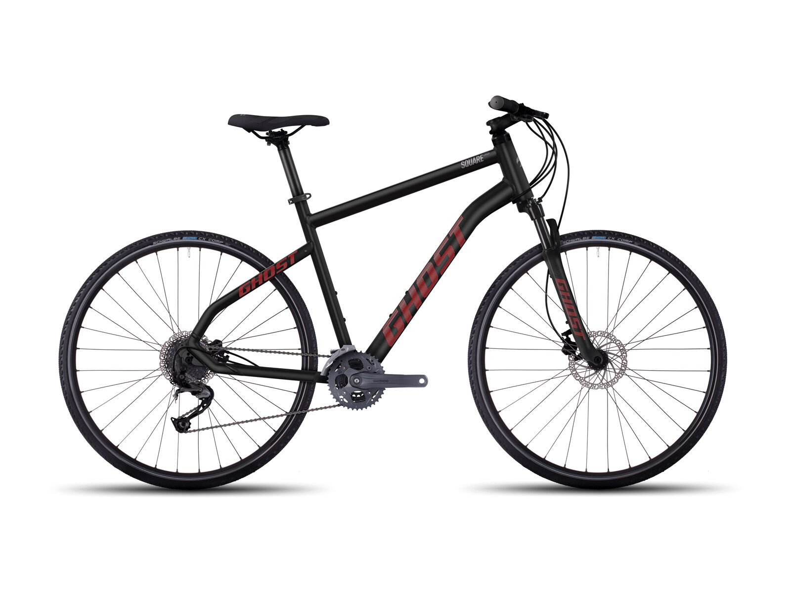 Ghost Square Cross 4, night black/neon red/urban grey - Bild 1