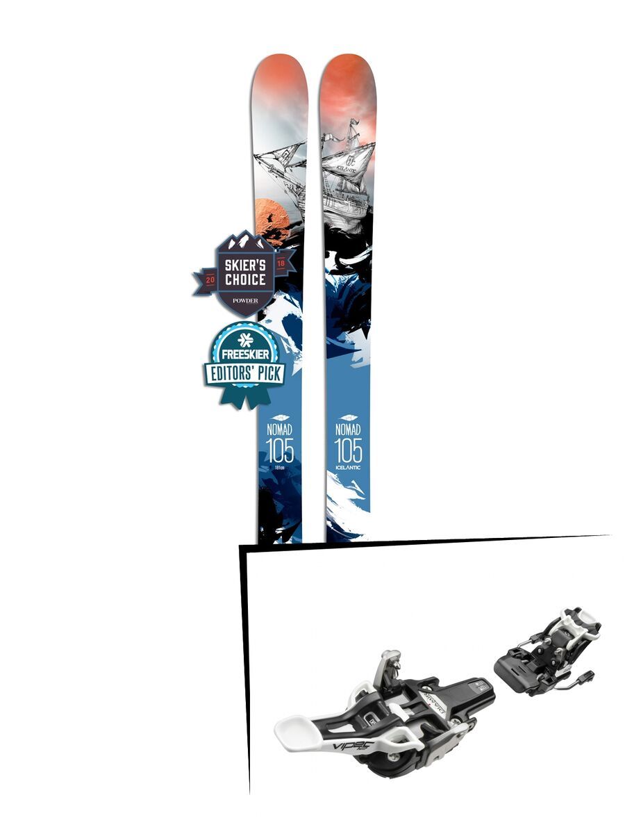 Set: Icelantic Nomad 105 Lite 2018 + Fritschi Diamir Vipec 12 schwarz - Bild 1