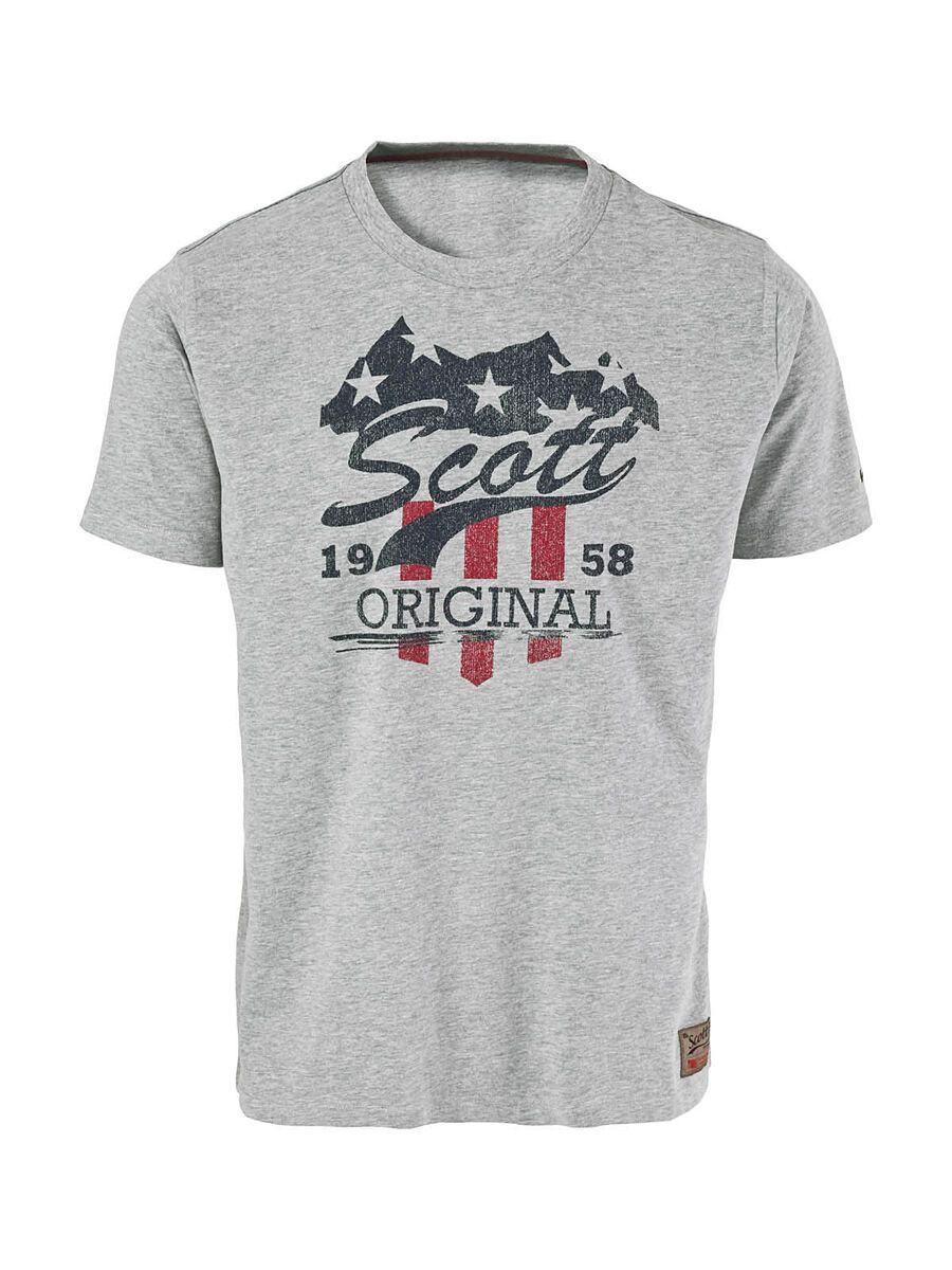 Scott Peach Lake 35 s/sl T-Shirt, heather grey melange - Bild 1