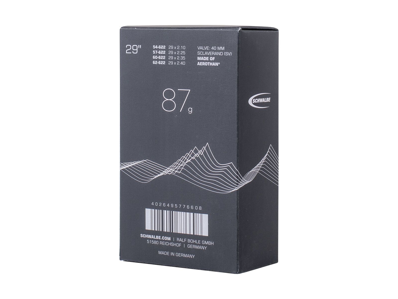 Schwalbe Aerothan Tube SV 19E 29 MTB - 54/62-622 / 40 mm - Bild 2