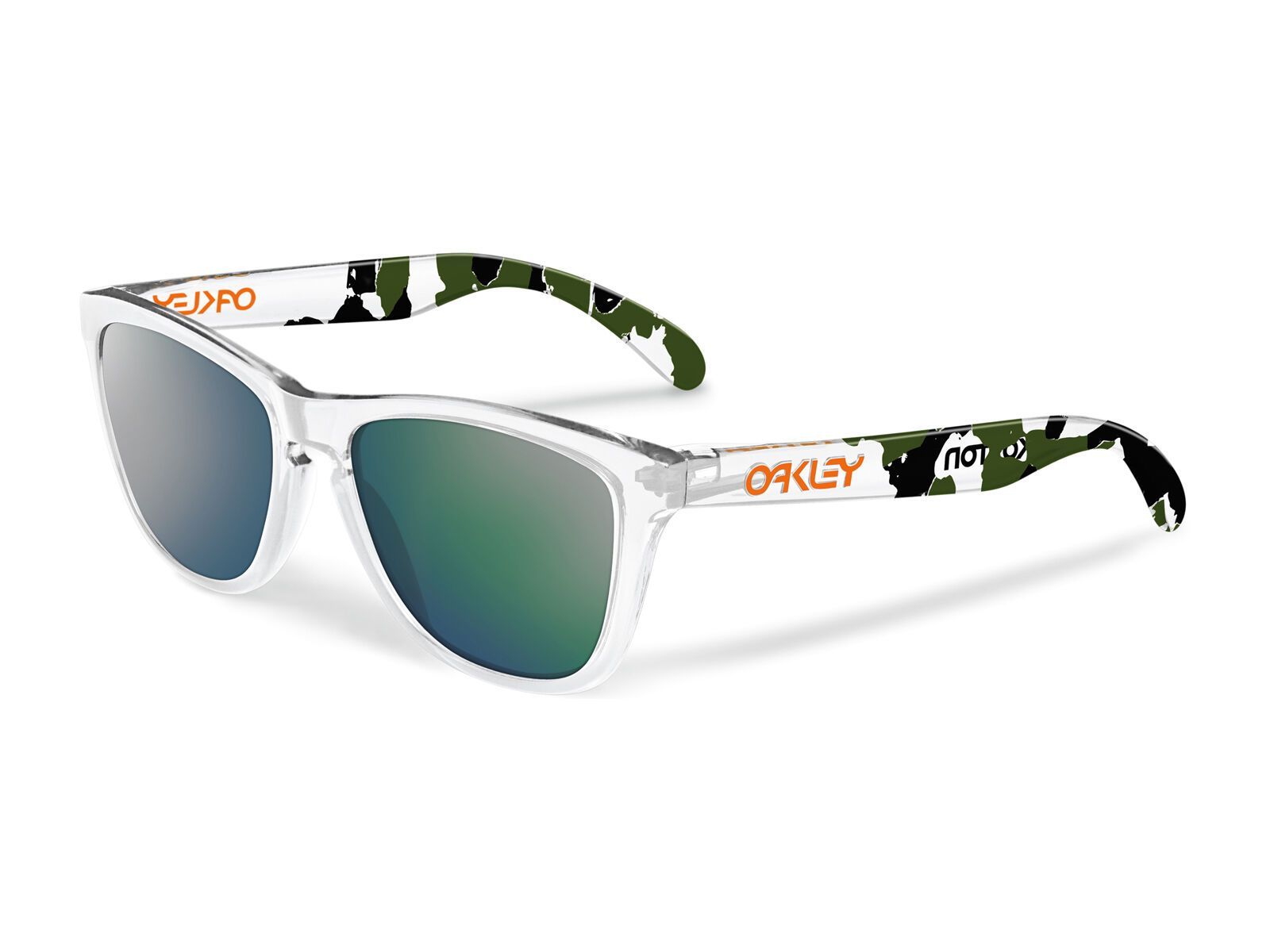 Oakley Frogskins Koston Collection, clear camo/emerald iridium - Bild 1