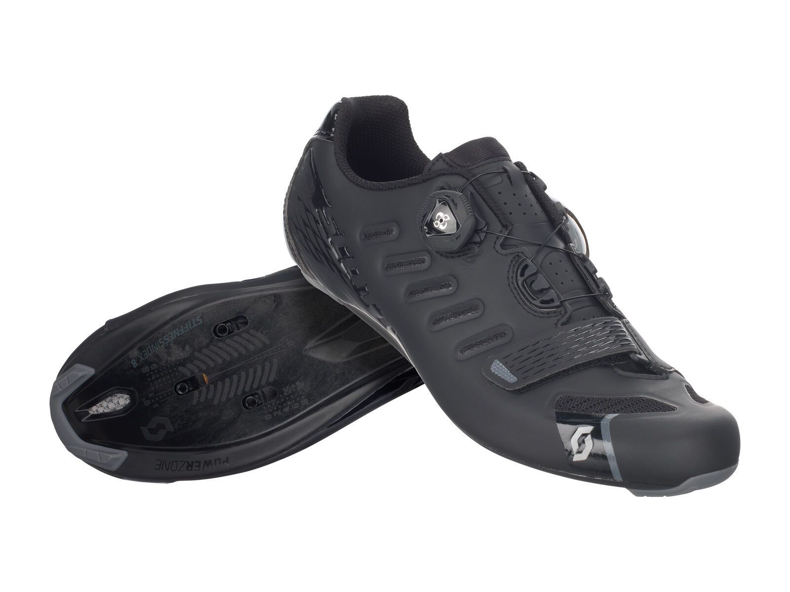 Scott Road Team Boa Shoe, matt black/gloss black - Bild 1