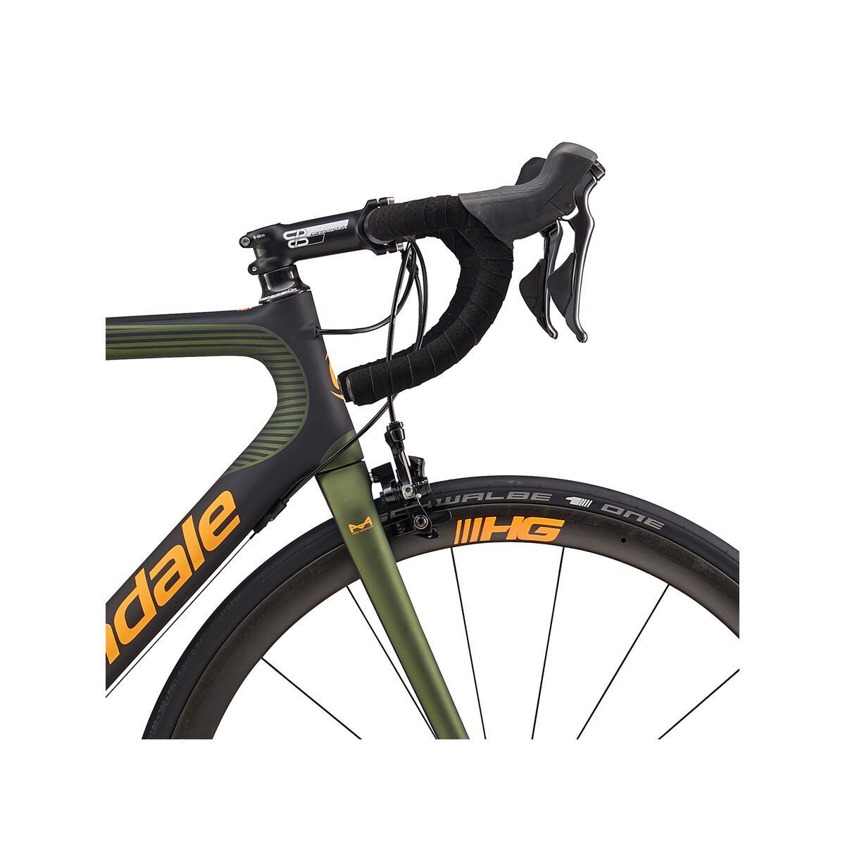 Cannondale SuperSix Evo Hi-Mod Dura Ace 2, vulvan green w/ jet black and acid orange, matte - VUG - Bild 5