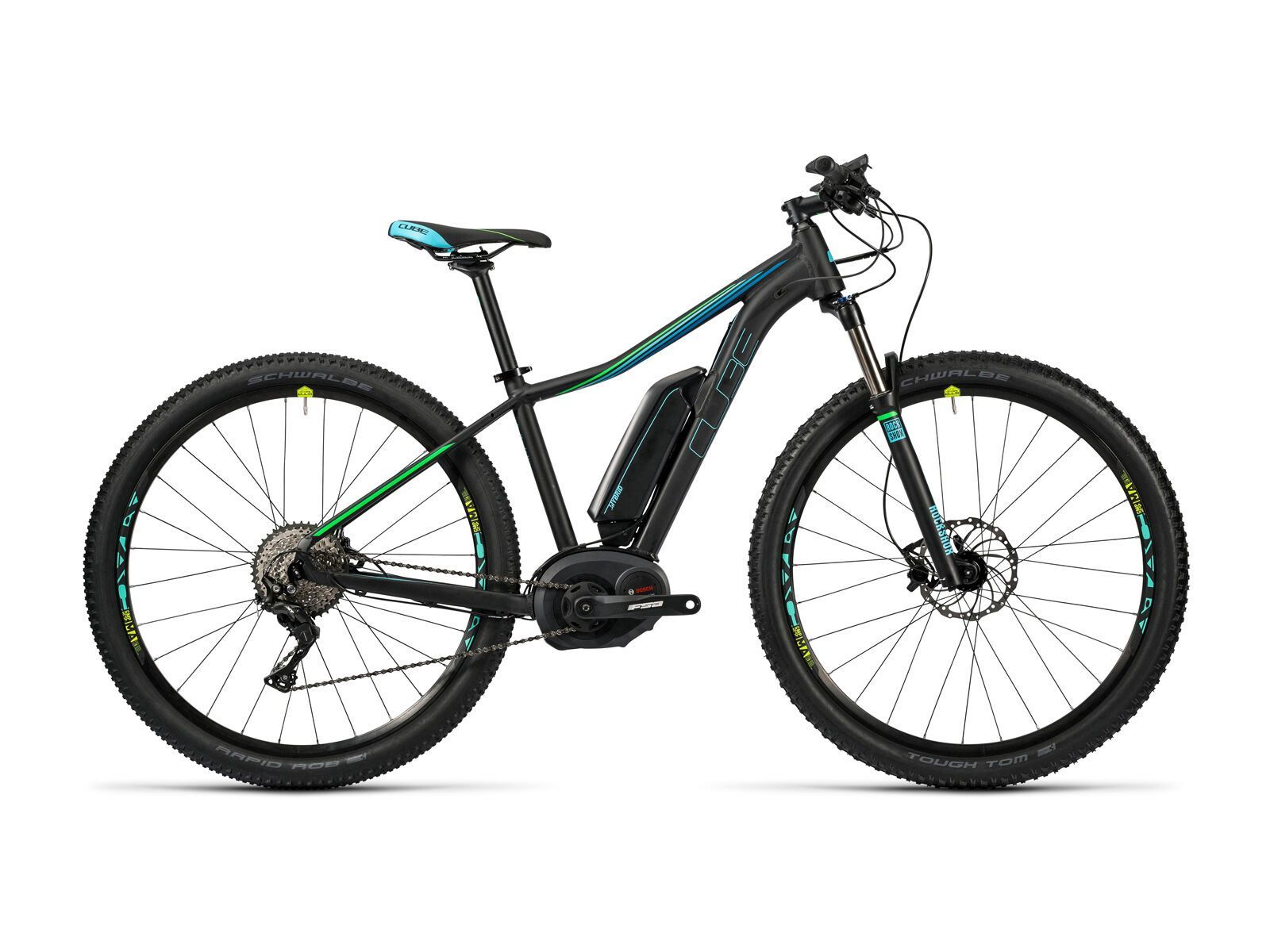 Cube Access WLS Hybrid Race 500 29, black´n´aqua´n´flashgreen - Bild 1