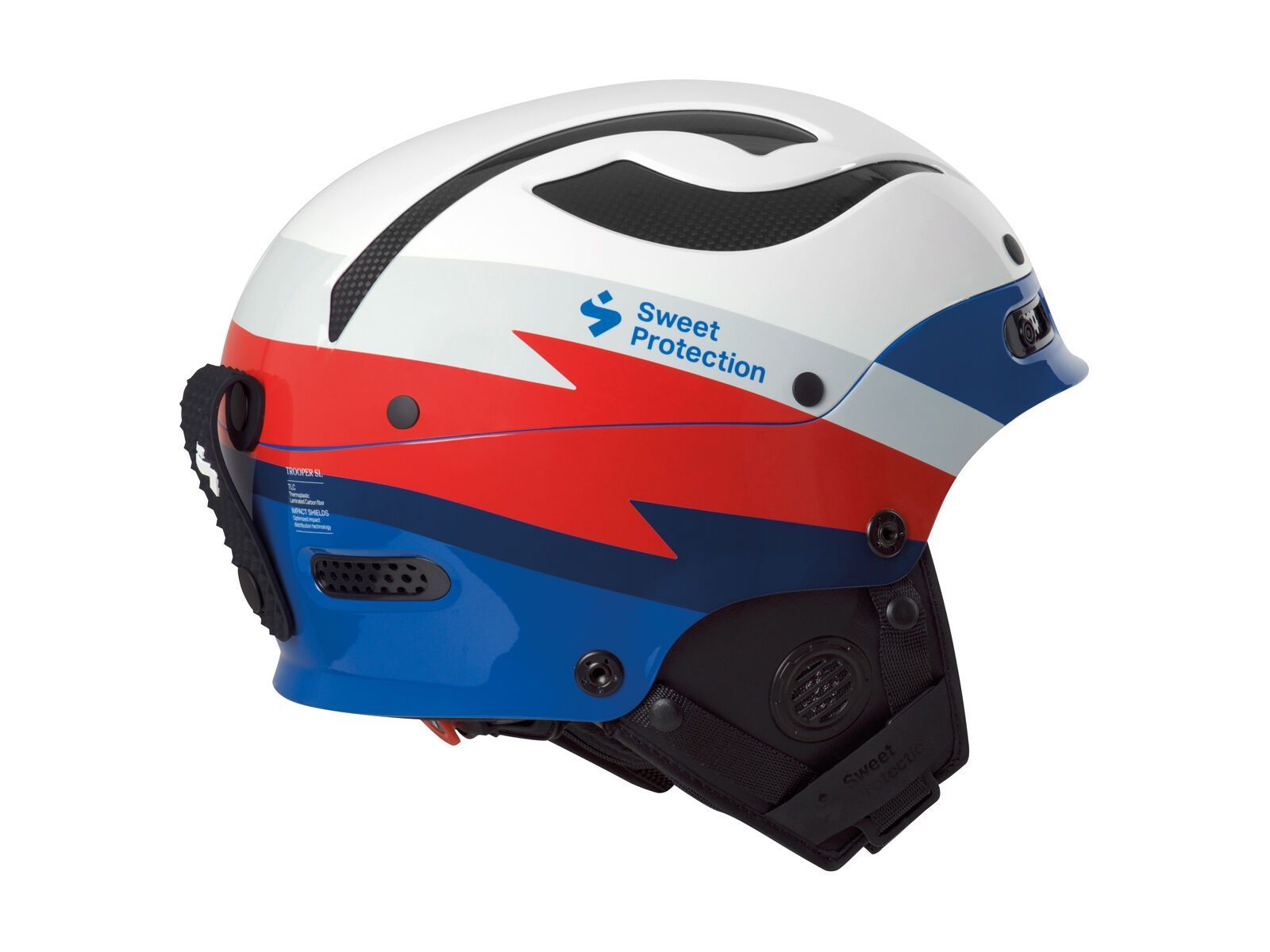 Sweet Protection Trooper II SL TE MIPS, gloss white/flash blue - Bild 2