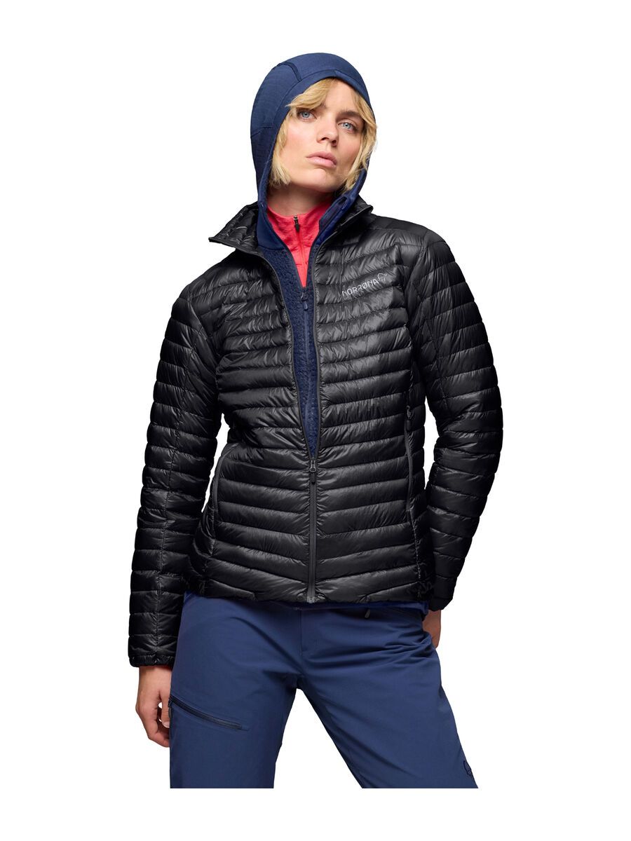 Norrona trollveggen down800 super light Jacket W's, caviar black - Bild 7