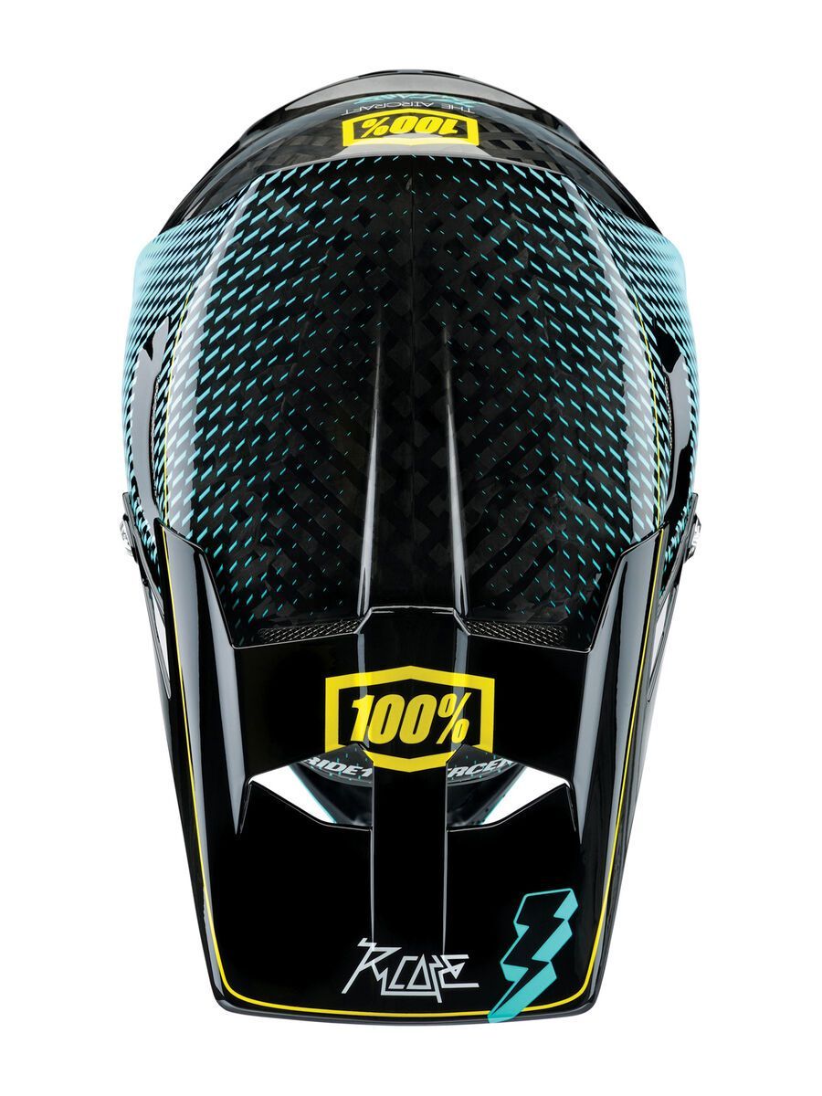 100% Aircraft DH Helmet, R-Core teal - Bild 4