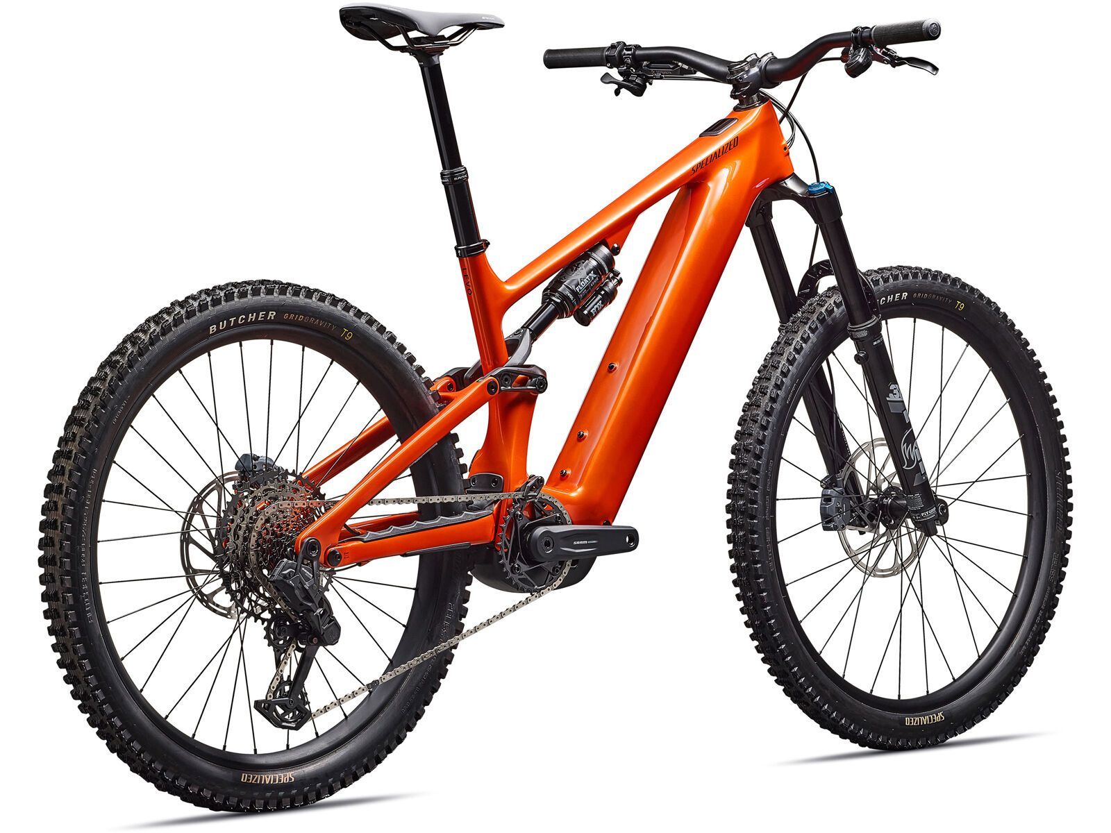 Specialized Turbo Levo 4 Comp, gloss orange tint over silver dust/dark navy - Bild 3