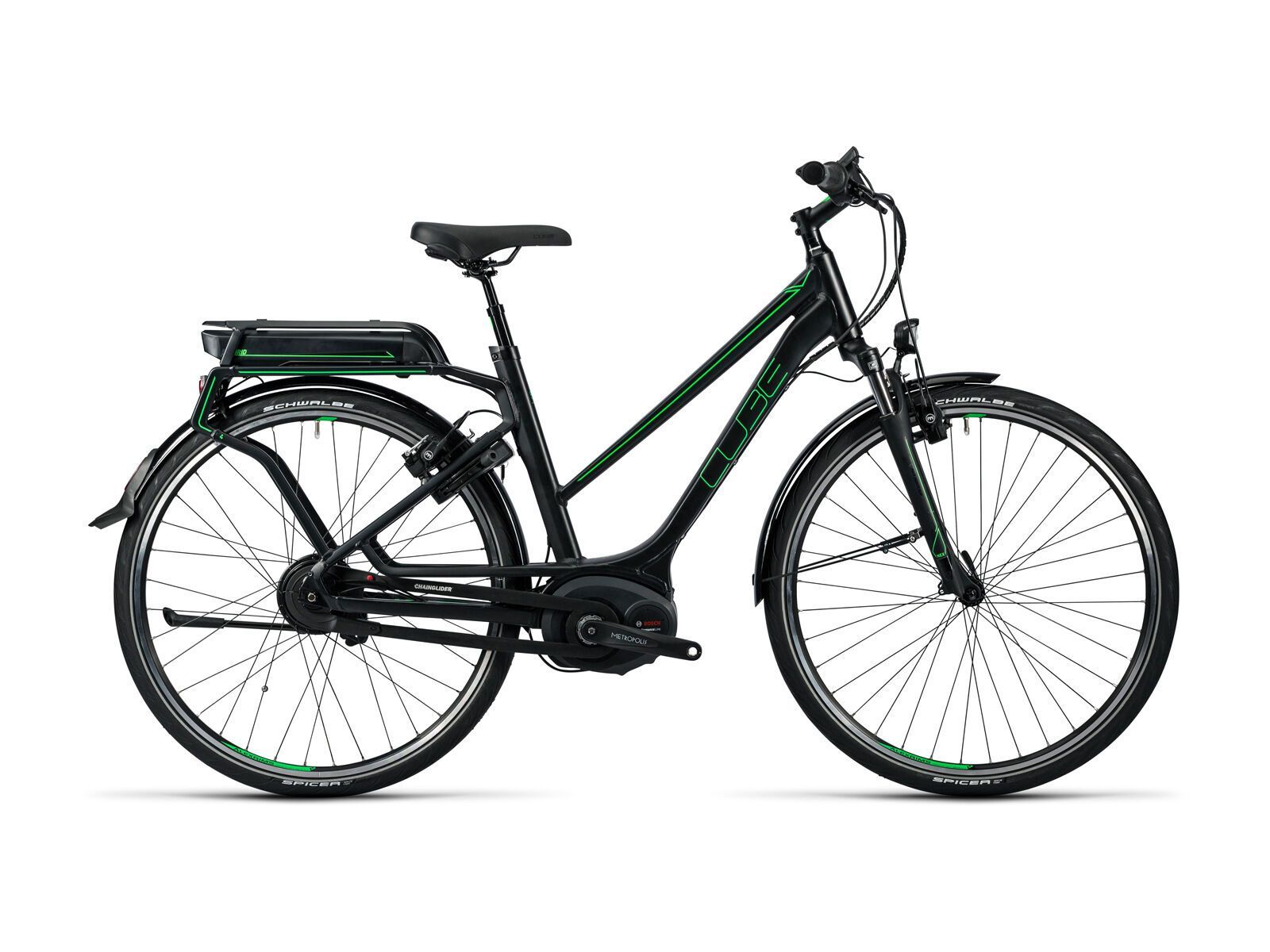 Cube Delhi Hybrid Pro 500 Trapeze, glossy´n´flashgreen - Bild 1