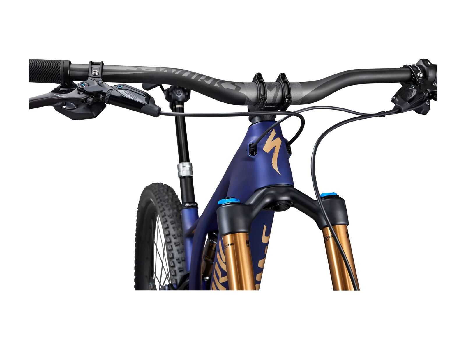 Specialized S-Works Turbo Levo SL Founder's Edition, spectraflair/blue tint/gold foil - Bild 5