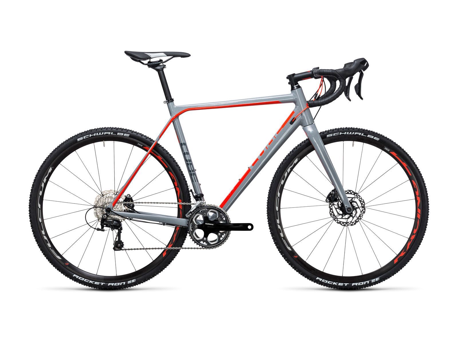 Cube Cross Race Pro, grey´n´flashred - Bild 1