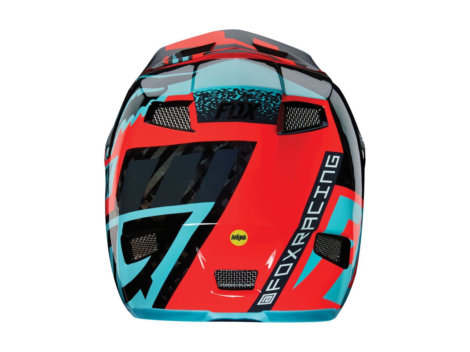 Fox Rampage Pro Carbon Helmet, aqua - Bild 3
