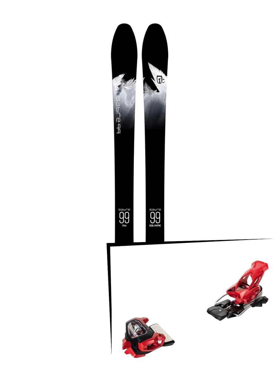 Set: Icelantic Sabre 99 2018 + Tyrolia Attack² 18 X GW red - Bild 1